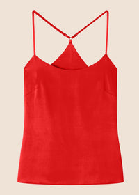 Lola Scarlett Silk Camisole - MAIMIE LONDON