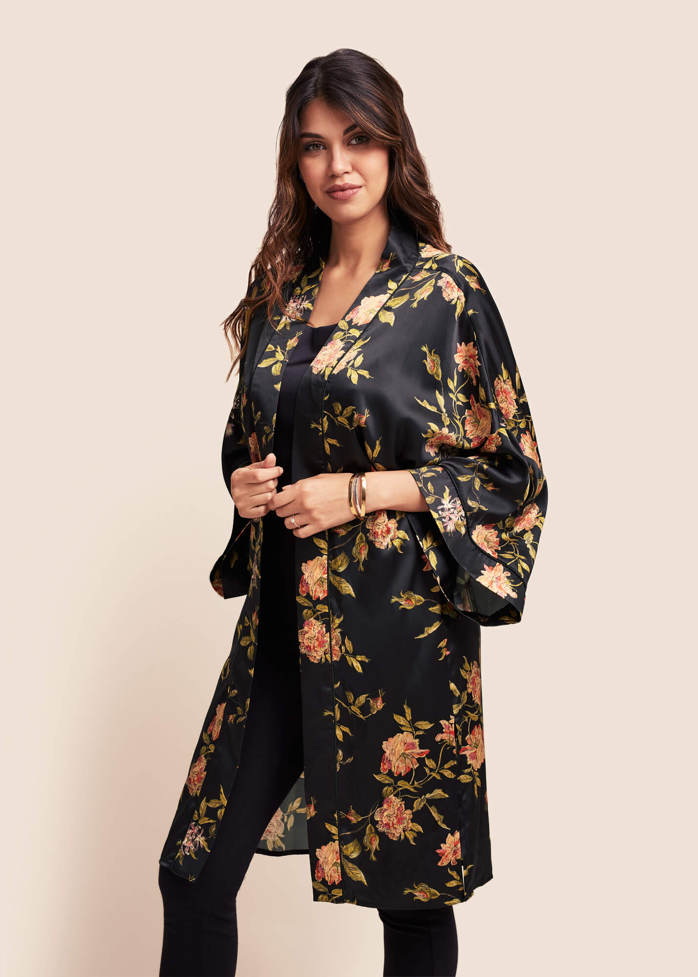 Silk kimono clearance jacket plus size