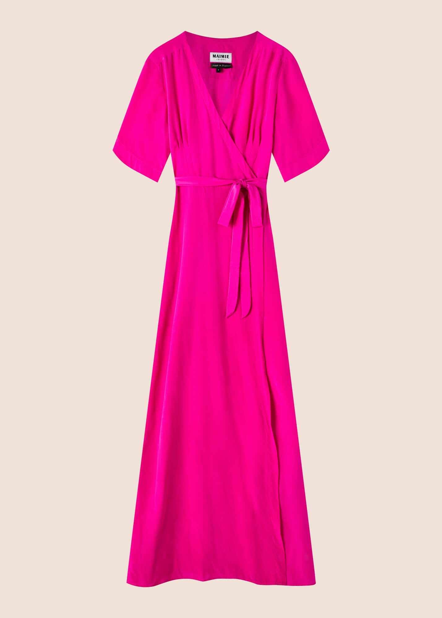 Esme Amaranth Silk Maxi Dress