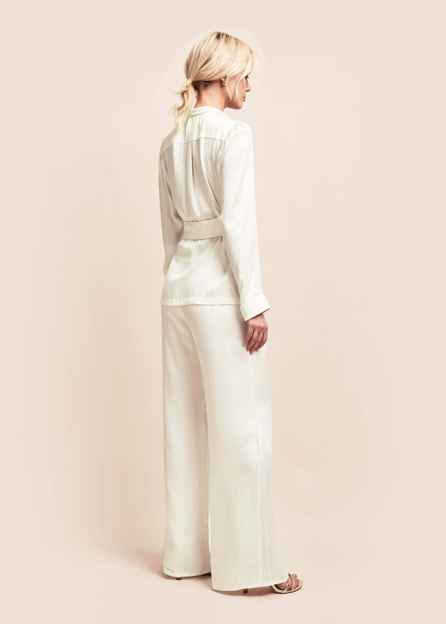 Buy Cream Trousers & Pants for Women by Marks & Spencer Online | Ajio.com